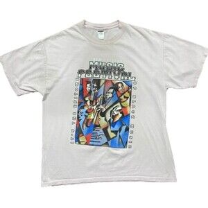 New Orleans Music Festival 2010 Jazz Superdome Pink Cotton T-Shirt Women's XL